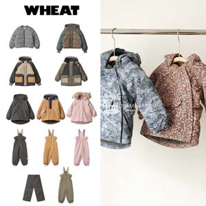 
Wheat autumn and winter baby men's and women's warm windproof cotton jacket jacket down jacket ski cotton pants 5Z