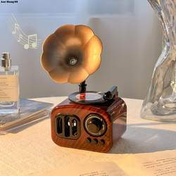 Vintage Gramophone Ornament, Desktop Creative Music Box, Living Room Entrance, Home Nostalgic Decoration, Niche High-End Feel