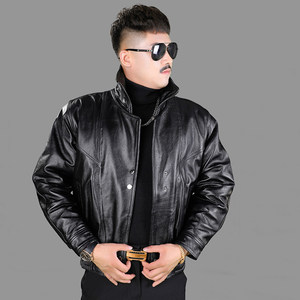 A2 Air Force Flying Pyreal Skin -style retro header leather leather leather clothing men's short slimming size