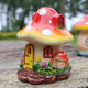 Creative mushroom house resin craftsmanship Garden decoration garden courtyard balcony potted decoration gardening landscape
