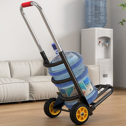 Water Cart for Home Use, Ultra-Lightweight Foldable Trolley, Portable Water Cart for Bottled Water, Stair-Climbing Tool