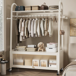 Simple and Luxurious Movable Clothes Rack for Home Use in the Bedroom, Living Room, or Balcony for Drying Clothes