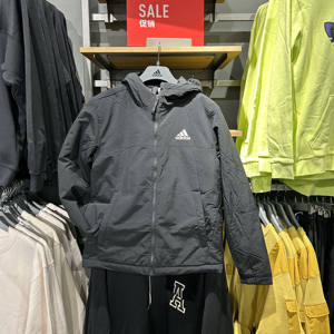 Genuine adidas/Adidas men's outdoor cotton coat casual hooded hooded warm cotton clothes HT8715