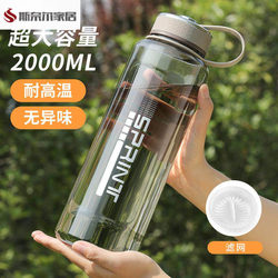 Plastic Water Cup, Large-Capacity Space Cup, Summer Outdoor Sports Water Bottle, High Temperature Resistant, Anti-Fall, Portable Tea Cup