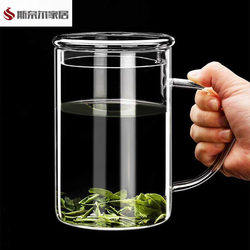 Glass Cup 2026 New Model Men's Glass Cup High Borosilicate Glass Large Capacity 1000ml Large Tea Cup
