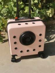 New Large-Capacity Hard-Shell Pet Travel Box Trolley Box with Universal Wheels Space Capsule Cat and Dog Pet Box