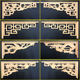 Dongyang wood carving flower corner triangle flower solid wood beam support corner grate wood corner flower ceiling pass Chinese style gun corner door lintel
