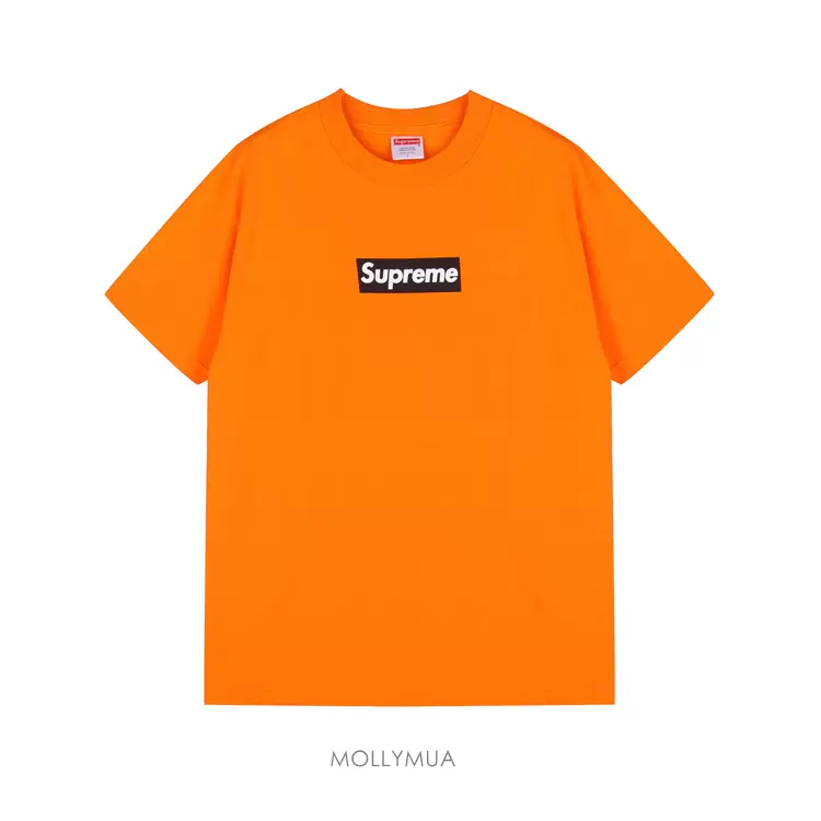 現貨】Supreme Box Logo Tee Orange On Black短袖橘色-Taobao