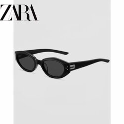 Zara Bai Lu's Same Style Retro Cat-Eye Sunglasses for Women, High-End Sun Protection, Men's Anti-Uv Polarized Sunglasses