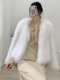 Women's fur coat with cotton thickened small fragrance style young short winter new style imitation fox fur slim fit shawl