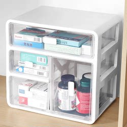 Medicine Box for Home Use, Medicine Classification Storage Box, Desktop Drawer-Type Transparent Organizer, Entryway Storage