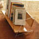 Nordic retro creative book stand small bookshelf cherry wood solid wood storage rack medieval desktop book storage rack