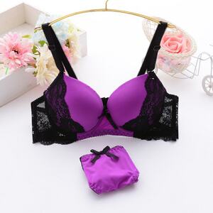 
Luolisi sexy lace bra set for girls, thick adjustable push-up student underwear, steel ring to prevent sagging and support