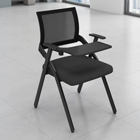 Учебное кресло с настольным компьютером и письменными панелями может сложить Стол кресельного кресла в офисе и интеграция стула и интеграция стула