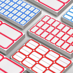 Self-Adhesive Label Paper, Label Stickers, Classification Stickers, Peel-Off Paper, Self-Adhesive Name Tags, Elementary School Student Name Tags, Household Sizes