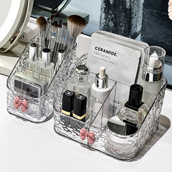 Light Luxury Cosmetics Storage Box Desktop Dressing Table Lipstick and Skin Care Products High-End Acrylic Large-Capacity Storage Rack