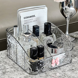 Cosmetic Storage Box, Desktop High-End Dressing Table, Large Capacity, 2025 New Lipstick Box, Skin Care Storage Rack