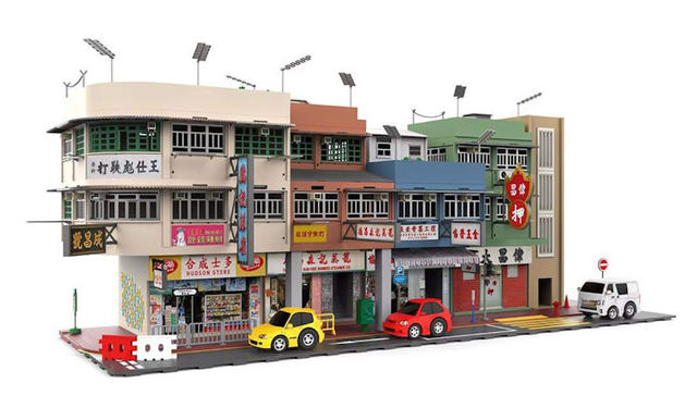 TINY CITY BD12 Hong Kong Old Tenements TINY 香港ストリート