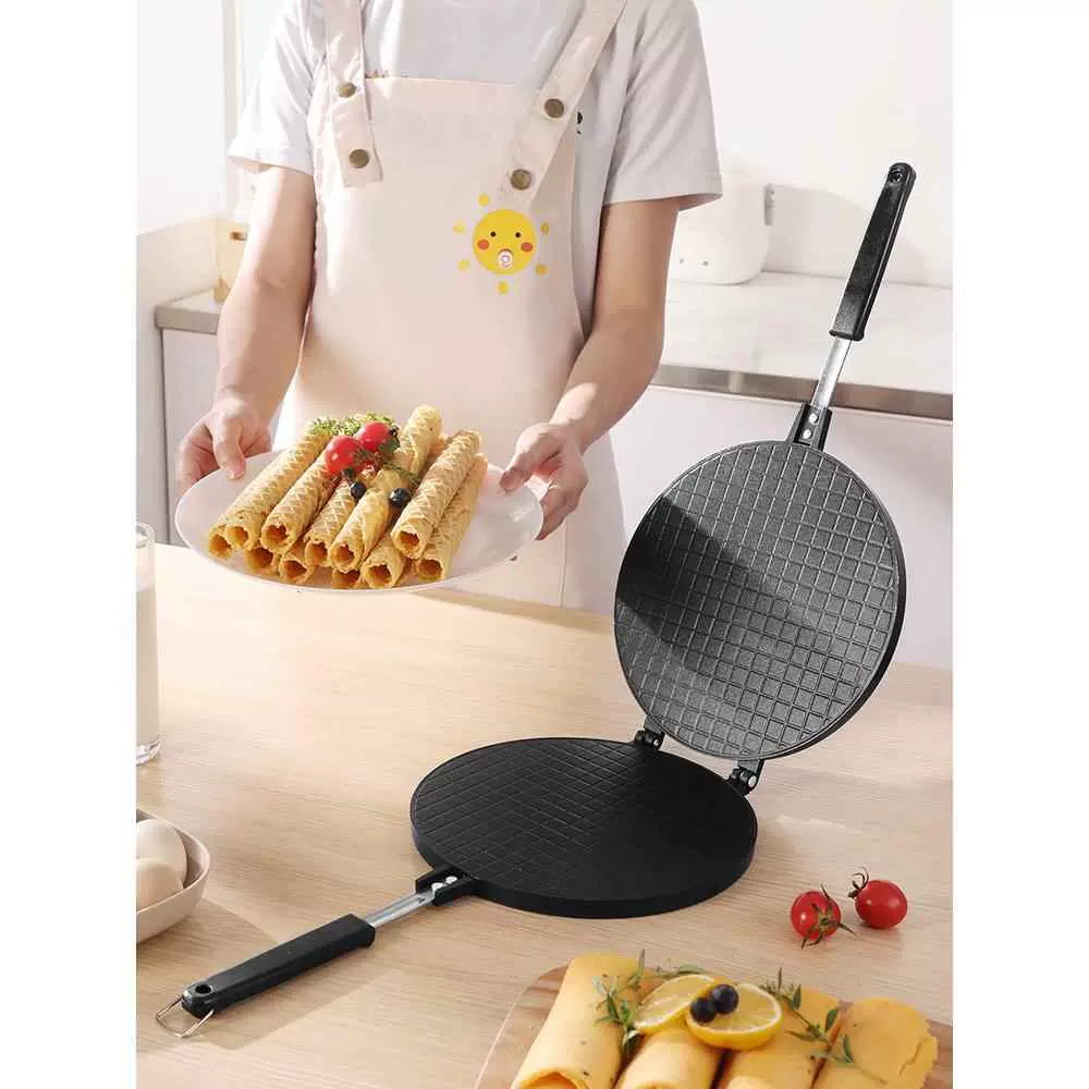 压蛋卷机做鸡蛋卷的机器薄饼机鸡蛋卷锅机 家用烤蛋卷机器工具