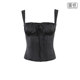 European and American sexy spicy girl fish bone bundle waist camisole female tight -fitting thin black short shirt tide