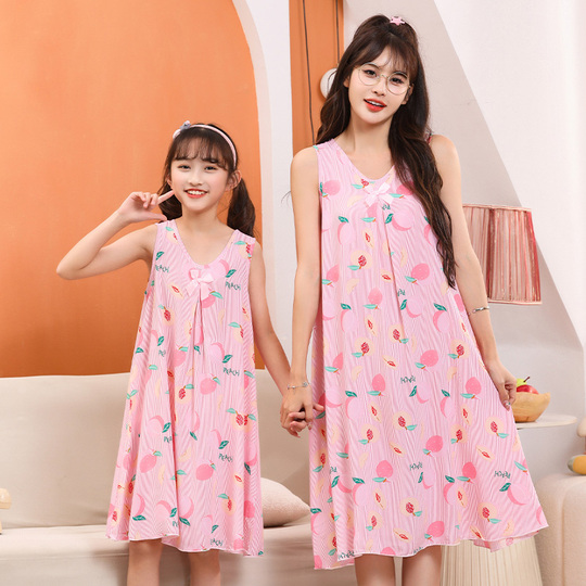 Chemise De Nuit Fille WAWSAM - Motif Sirène, Manches Volantées, Polyester Doux | Taille 6-7 Ans