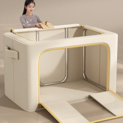 Clothing Storage Box for Home Use, Large Capacity Wardrobe Organizer for down Jackets, Fabric Folding Storage Basket, Magic Storage Solution