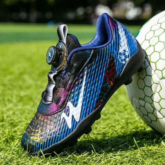 
Double star football shoes broken nails TF short nails broken nails children boys and girls primary and secondary school football training shoes without laces