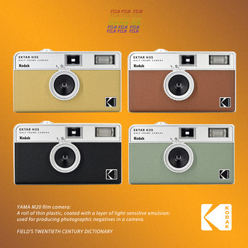 Kodak point and shoot half frame camera