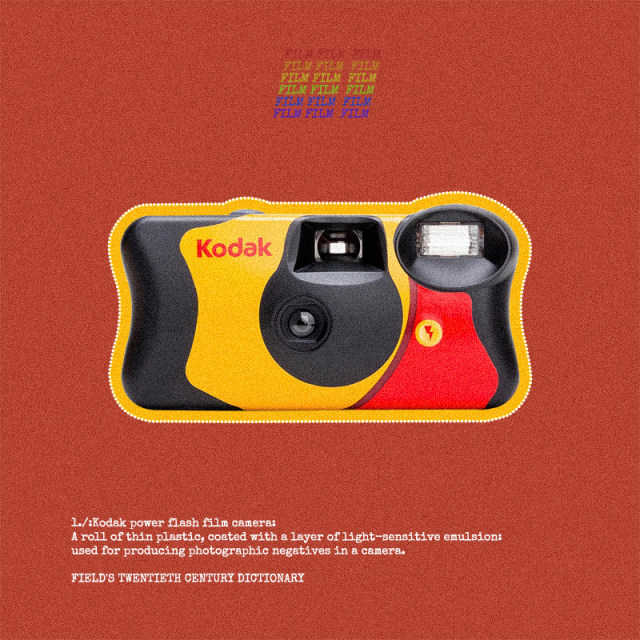 Kodak retro disposable film camera with flash color film creative gift box camera student birthday gift