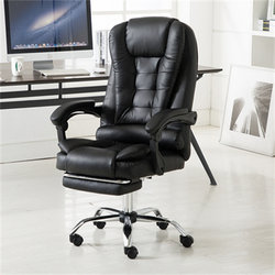 Genuine Leather Executive Chair, Office Chair, Comfortable for Long Sitting, Computer Chair, Home Reclining Swivel Chair, Business Reclining Office Chair