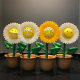 Trendy brand mandkaws Sunflower SpongeBob SquarePants Sunflower Smiley Flower Pot Ornament Trendy Toy Hand Figure Trendy Doll