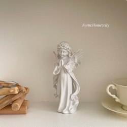Wishing Angel Home Decor Small Ornament Exquisite Gift Bedroom Decoration Atmosphere Props Girly Sculpture Vintage
