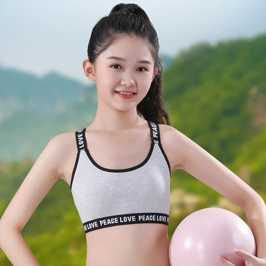 8 14 Year Old Children s Vest Girls Development Period Middle Aged and Older Girls Underwear Bra Pure Cotton Seamless Sports Tube Top