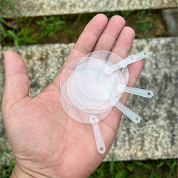 50 Guka Stickers Mini Transparent Fan Blank Mini Fan for Kids DIY Handmade Kindergarten