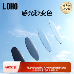 
LOHO photosensitive color-changing lenses can be fitted with myopia sunglasses anti-blue myopia glasses sunglasses fixed system number