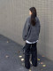 AHCN (Ambition of Abundance) American retro badge atmosphere hooded sweater cardigan autumn and winter sweater jacket