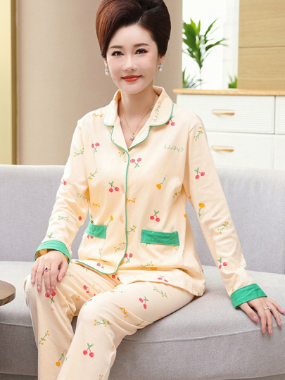 Ensemble Pyjama en Coton pour Femme Beautiful Sparrow Imprimé