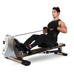 Hydraulic Resistance Rowing Machine, Water Resistance Wind Resistance Rowing Machine, Indoor Home Use Thickened Rowing Machine, Weight Loss Fitness Equipment