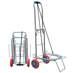 Folding Trolley, Luggage Cart, Portable Trolley, Hand-Pulled Cart, Shopping Cart, Grocery Cart, Household Two-Wheeled Heavy-Duty Handcart