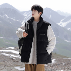 
Matyou suede stand-up collar cotton vest men's autumn and winter 2026 new sleeveless waistcoat cotton vest jacket