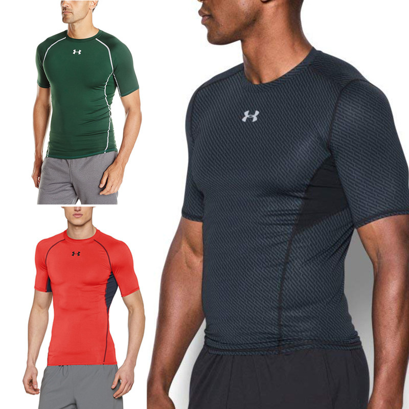 Мужские компрессионные тайтсы для фитнеса Under Armour UA быстросохнущая футболка 1257468 1271334