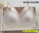 Light gray girl's bra Fat student large size solid color cotton bra thin sponge style shaped steel ringless underwear 95B