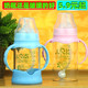 Glass bottle newborn baby big baby straw wide diameter anti-fall resistant explosion-proof anti-bloating silicone pacifier