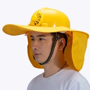 Mũ bảo hiểm an toàn quạt năng lượng mặt trời tấm che nắng mùa hè mũ rộng vành chống nắng chống nắng mũ bảo hộ lao động chống mưa Mũ bảo hộ lao động