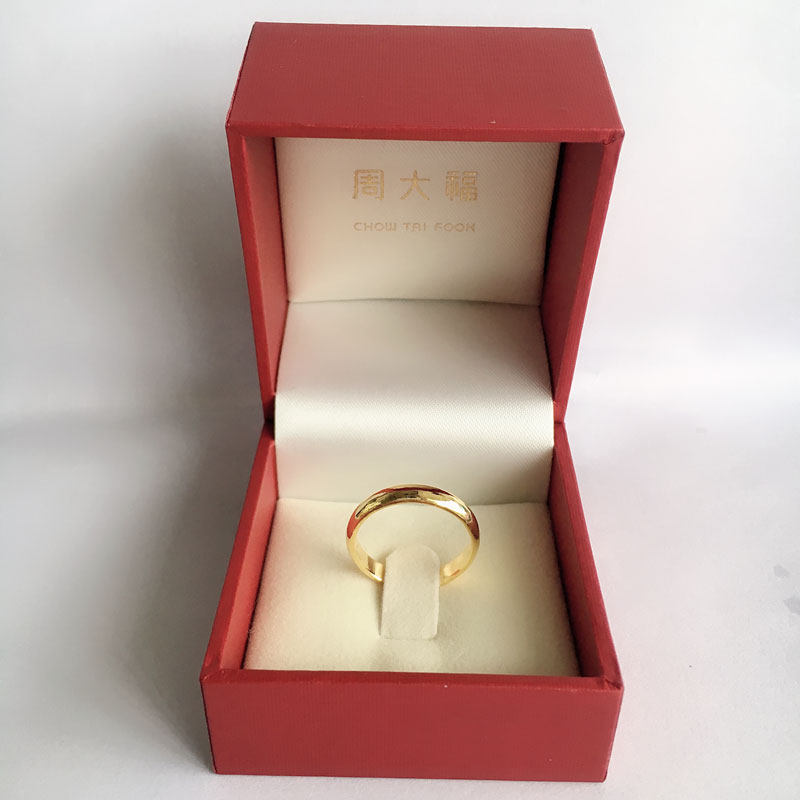 周大福 实心闭口光圈金戒指-好货-buy