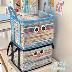 Old Book Storage Box, a Magic Tool for Organizing Books, Student Bookshelf, Classroom Organization, High School Book Bag, Dustproof, Transparent, Household Moisture-Proof