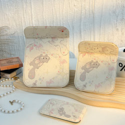 Cute Rabbit Makeup Mirror, Portable Mirror, Student Dormitory Desktop Mirror, Foldable Vanity Mirror