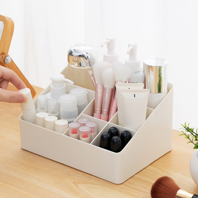 Creative Dogg Storage Box Desktop Plastic Cosmetics Putting Merittable Desk Setting Shelf Dormitory Simple Storage Box
