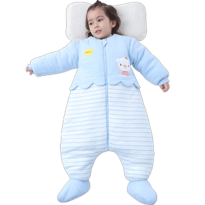 Baby sleeping bag autumn and winter babies in the winter thickened in winter, four seasons universal spring and autumn thin kicks, kicking kicks, children sleeping bags