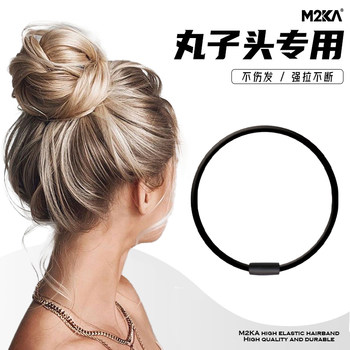 M2ka buns special hair ring for women's new style without pulling hair rope sports non-slip durable rubber band tie hair rope